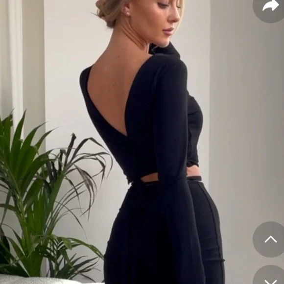 NWT AYM Bamboo Ballet Wrap Top - Picture 8 of 8